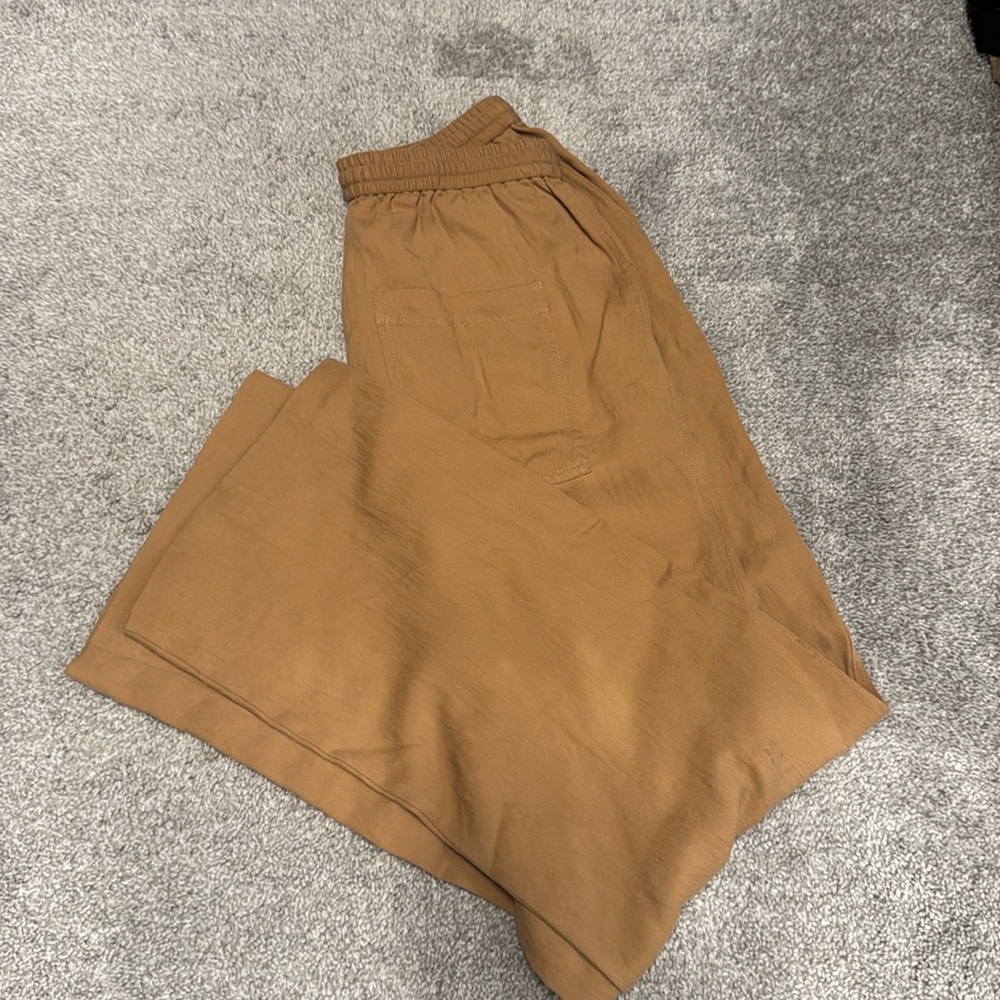 EsQualo Wide Leg Trousers - Almond | Size 4 | NWT